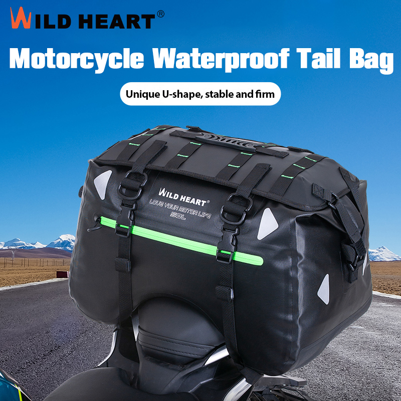 Motorcycle Gear Warehouse - Borsa Impermeabile per Moto 50L 70L,