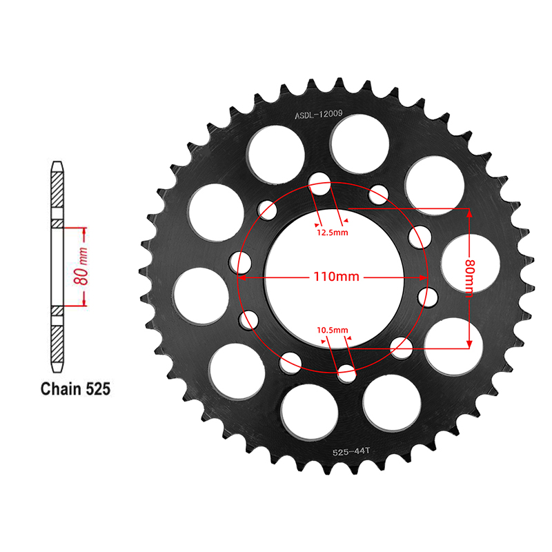 Motorcycle Gear Japan - Moto 525 Catena 15T Anteriore 44T