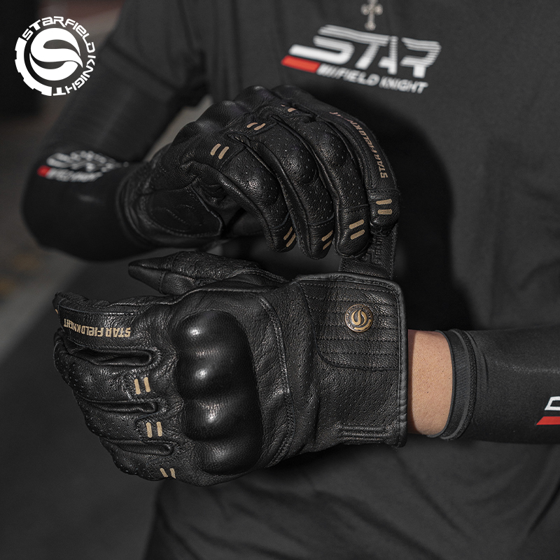 Guanti da moto SFK in vera pel - Motorcycle Gear Gloves recensione e prezzo