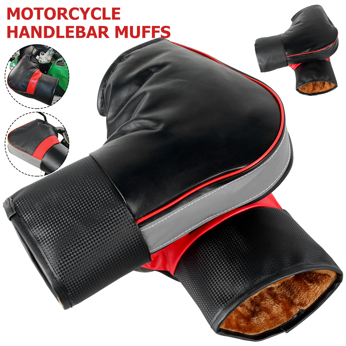 1 paio di cuffie da manubrio p - Motorcycle Gear Gloves recensione e prezzo