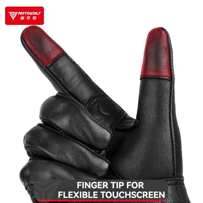 Guanti da Moto MOTOWOLF in Pel - Motorcycle Gear Gloves recensione e prezzo
